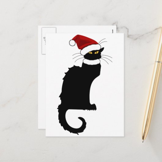 Le Chat Noir Weihnachtsmannmütze Weihnachten (Vorderseite/Rückseite Beispiel)