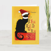 Le Chat Noir Weihnachtsmannmütze Weihnachten (Vorderseite)