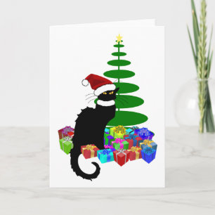 Le Chat Noir Weihnachtsmannmütze Weihnachten