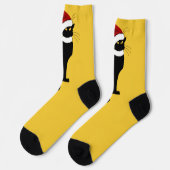 Le Chat Noir Weihnachtsmannmütze Weihnachten Socken (Linkes Detail)