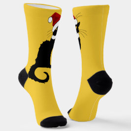Le Chat Noir Weihnachtsmannmütze Weihnachten Socken