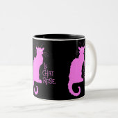 Le Chat Rose Zweifarbige Tasse (VorderseiteRechts)