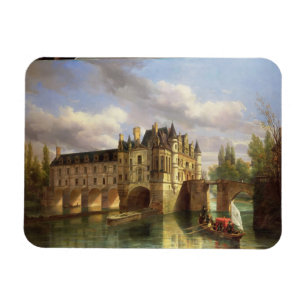 Le Chateau de Chenonceau, 1843 (Öl auf Leinwand) Magnet