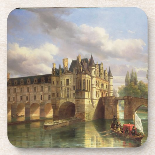 Le Chateau de Chenonceau, 1843 (Öl auf Leinwand) Untersetzer (Vorderseite)
