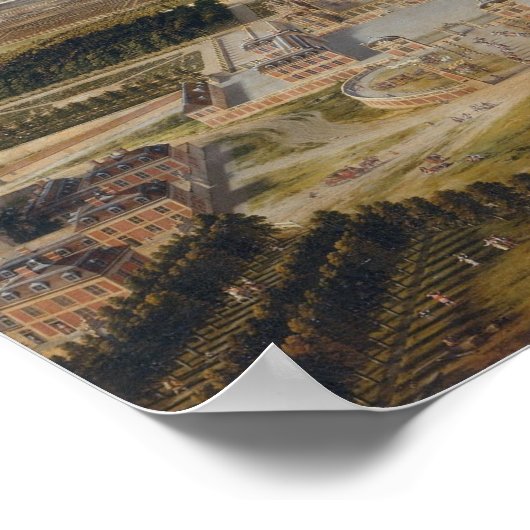 Le Château de Versailles - 1668 Poster (Ecke)