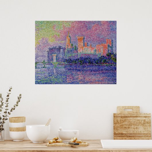 Le Château des Papes Signac Poster (Küche)