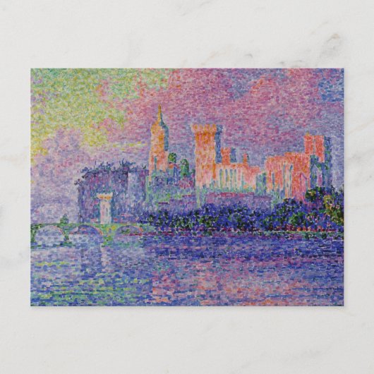 Le Château des Papes Signac Postkarte (Vorderseite)