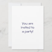 le chateau des YORES NAME Einladung (Rückseite)