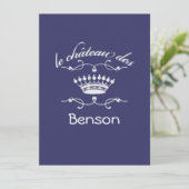 le chateau des YORES NAME Einladung (Stehend Vorderseite)