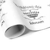 le chateau des YORES NAME Geschenkpapier (Rolleneckpunkt)