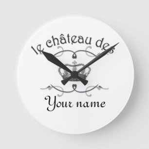 le chateau des YOUR NAME v.2 Runde Wanduhr