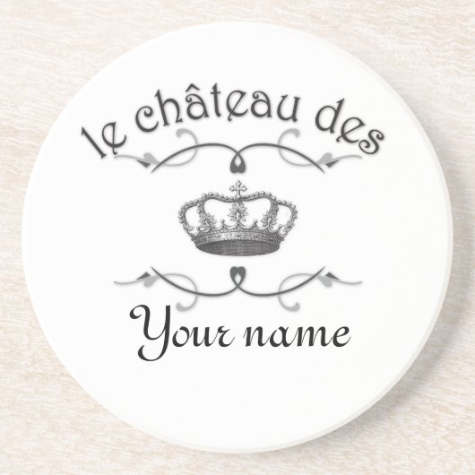 le chateau des YOUR NAME v.2 Sandstein Untersetzer (Vorne)