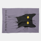 Le Chaton Noir Liebe Me Liebe My Black Cat Lover Geschirrtuch (Horizontal)