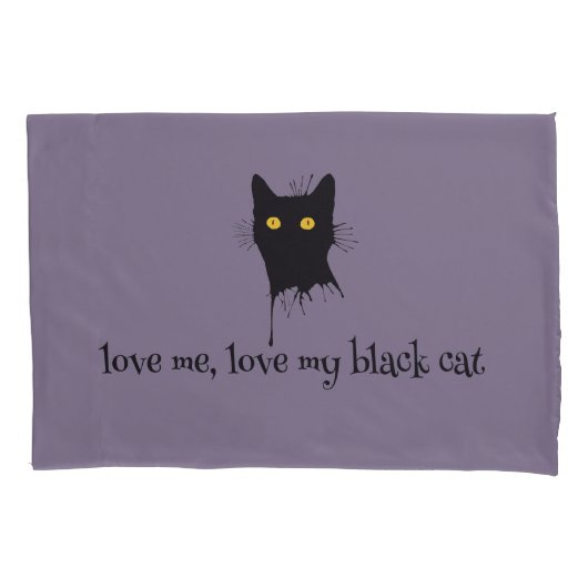 Le Chaton Noir Liebe Me Liebe My Black Cat Lover Kissenbezug (Vorderseite)