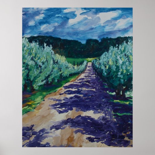 le Chemin à Château Val Joanis Poster (Vorne)