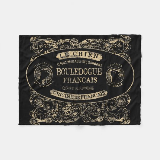 Le Chien Fleecedecke (Vorderseite (Horizontal))