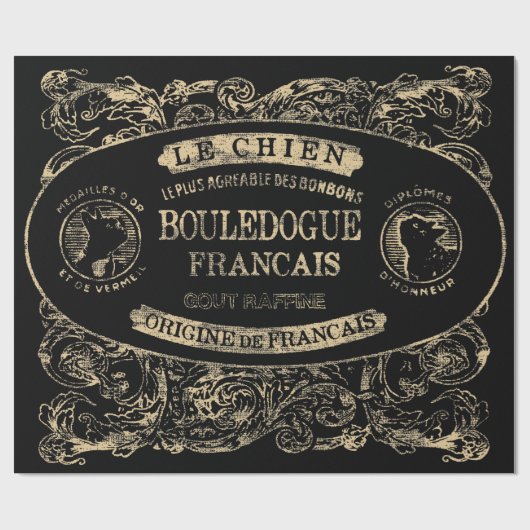 Le Chien Geschenkpapier (Flach)