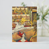 Le Cirque ( The Circus ) von Georges Seurat Einladung (Stehend Vorderseite)