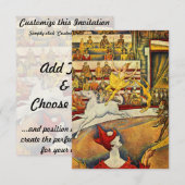 Le Cirque ( The Circus ) von Georges Seurat Einladung (Vorne/Hinten)