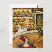 Le Cirque ( The Circus ) von Georges Seurat Postkarte (Vorne/Hinten)