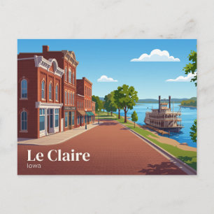 Le Claire USA Postkarte