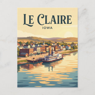 Le Claire USA Postkarte