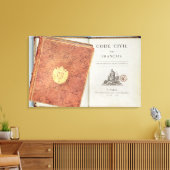 Le Code Zivil des Francais' Leinwanddruck (Insitu (Wohnzimmer))