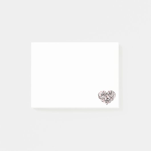 Le Coeur Accented Post-it Klebezettel (Vorderseite)