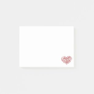 Le Coeur Rouge Post-it Klebezettel