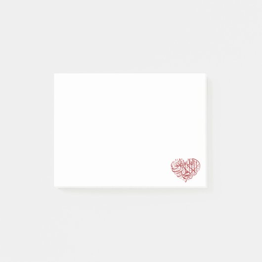 Le Coeur Rouge Post-it Klebezettel (Vorderseite)