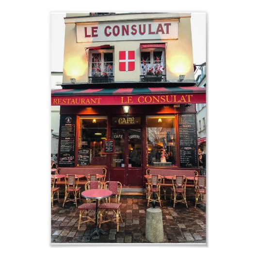 Le Consulat Montmartre Paris - Fotodruck (Vorne)