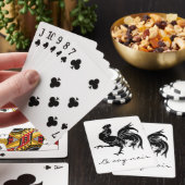 Le Coq noir der schwarze Hahn Spielkarten (In Situ)