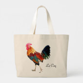 Le Coq Tote Bag Jumbo Stoffbeutel (Rückseite)