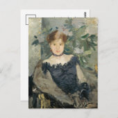 Le Corsage Noir | Berthe Morisot Postkarte (Vorne/Hinten)