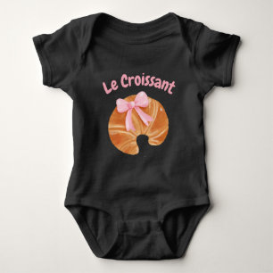 Le Croissant Coquette Bow Baby Showgeschenk Baby Strampler