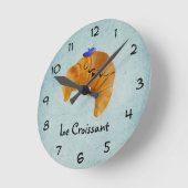Le Croissant Runde Wanduhr (Winkel)