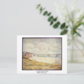 Le Crotoy Downstream by Seurat Georges Postkarte (Stehend Vorderseite)