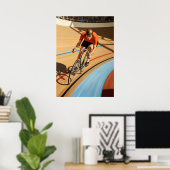 LE CYCLISTE DU VÉLODROME (Velodrom-Radfahrer) Poster (Heimbüro)