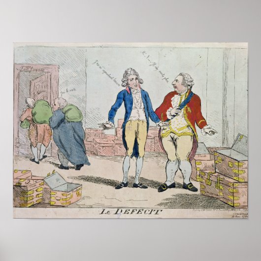 Le Deficit, 1788 Poster (Vorne)