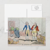 Le Deficit, 1788 Postkarte (Vorne/Hinten)