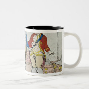 Le Deficit, 1788 Zweifarbige Tasse