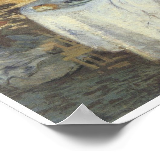 Le Dejeuner, 1873 Poster (Ecke)