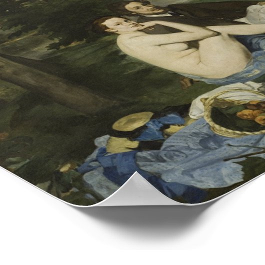 Le Déjeuner sur l'Herbe by Manet - Poster (Ecke)