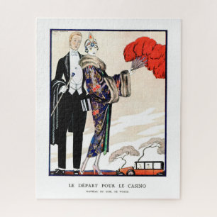 Le départ pour le casino by George Barbier Puzzle