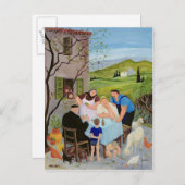 Le Dimanche Postkarte (Vorne/Hinten)