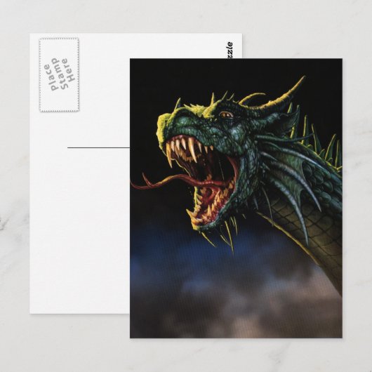 Le dragon du Loch Ness - Postkarte (Vorne/Hinten)