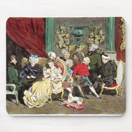 Le Faubourg Heilig-Germain, graviert durch Delpech Mousepad (Vorne)