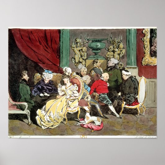 Le Faubourg Saint-Germain, engraved by Delpech Poster (Vorne)