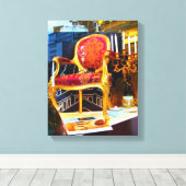 Le Fauteuil - 11x14 überzogene Canvas / Stuhl Leinwanddruck (Insitu (Holzboden))