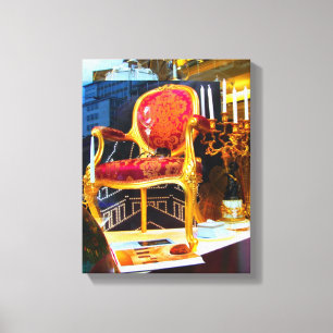 Le Fauteuil - 11x14 überzogene Canvas / Stuhl Leinwanddruck